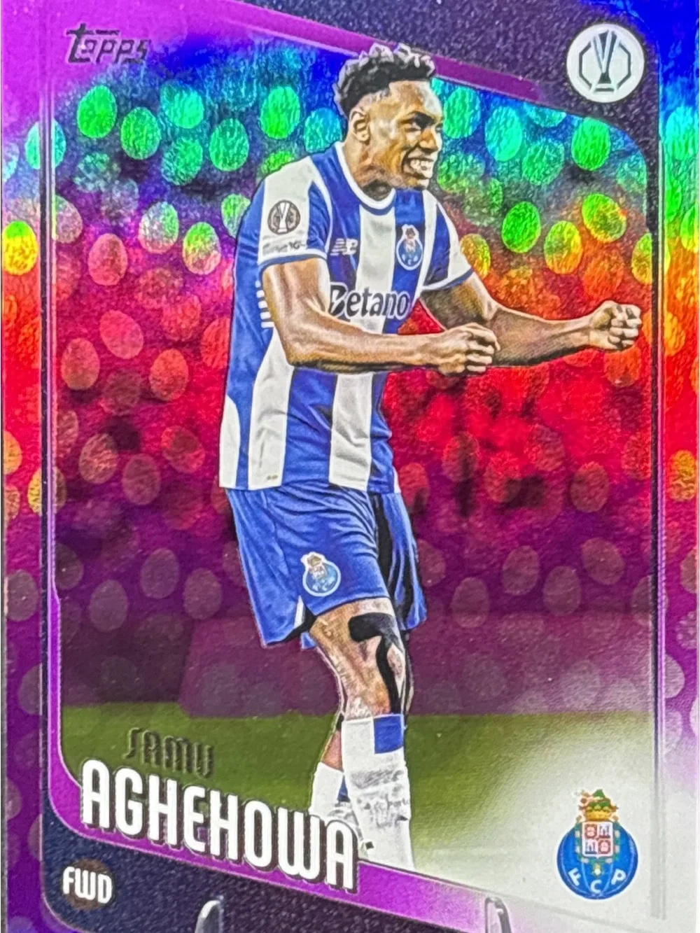 Topps Sammy Aghehowa Holographic Purple Refractor FC Soccer Card